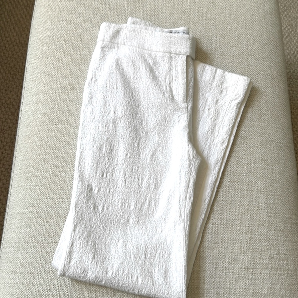 DVF white trousers EUC